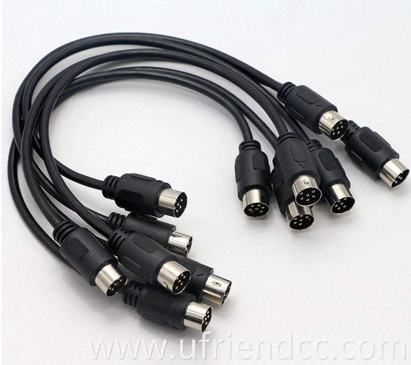 Custom MIDI Male to Male 6 PIN DIN Cable